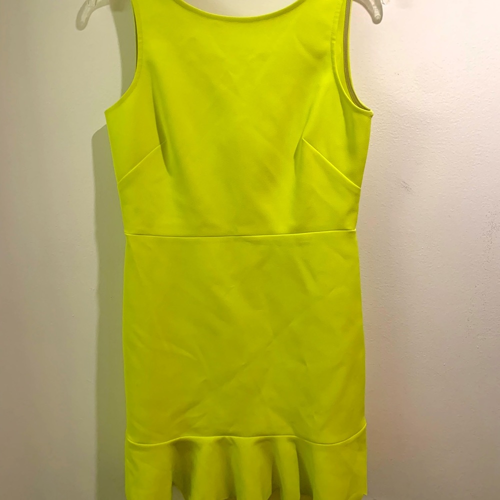 Fun day-glow yellow dress. Size XS/4.